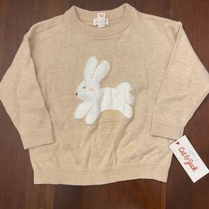 Cat & Jack Beige Bunny Kids Sweater